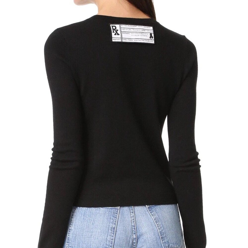 ✨ Alice + Olivia Positivity Prescription Pill Sweater XS NWT Dopamine Dressing - Picture 10 of 14